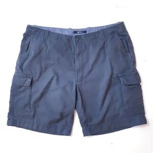 R&R Gray Cotton Canvas Cargo Shorts